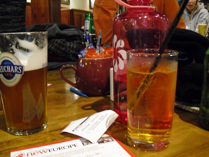 Nalgene with native drinks of Scotland