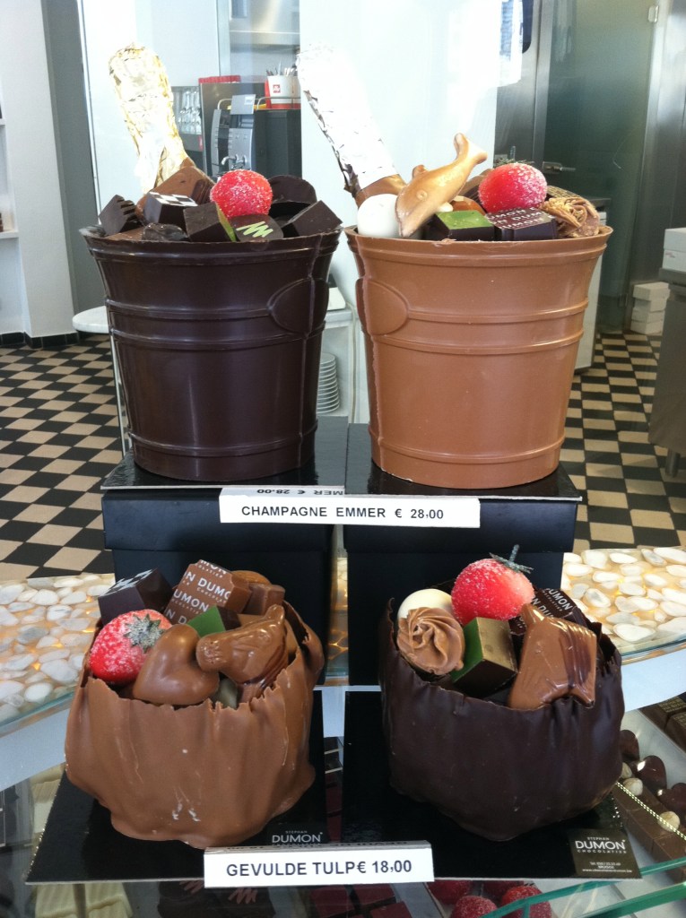 a real chocolate basket