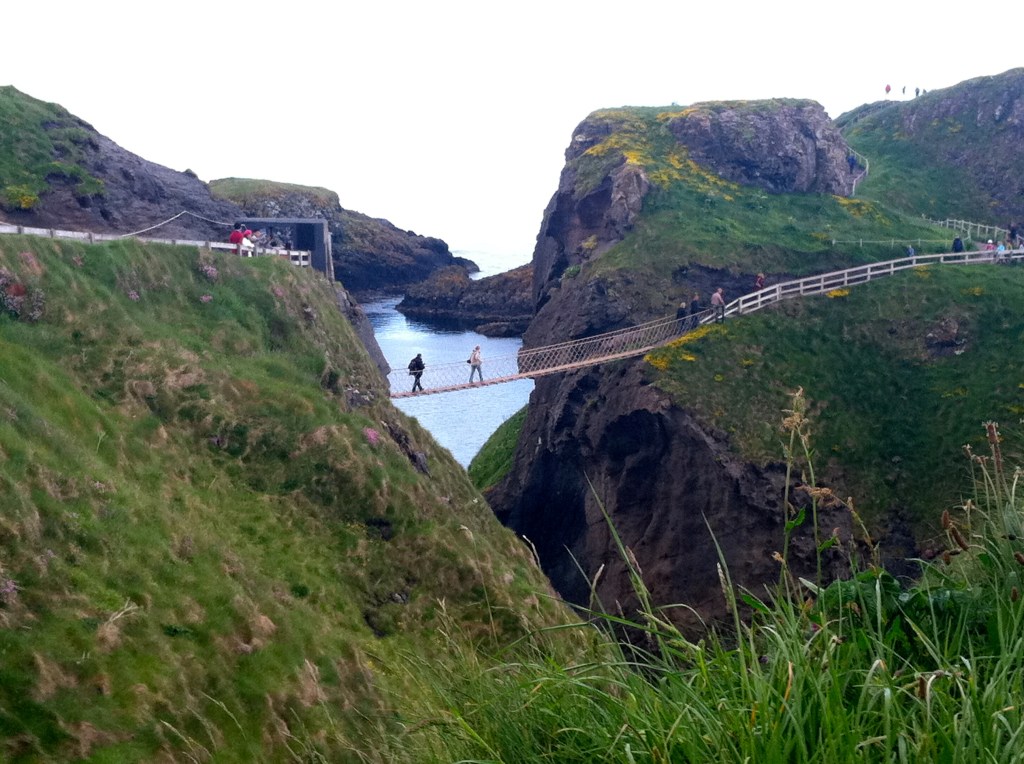 This is a Jenny original, but Google search Cerrick-a-Rede bridge and you'll see.