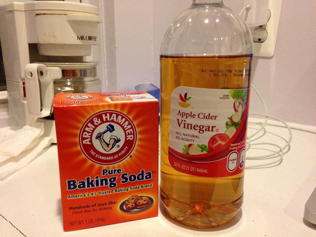 I even popped for the name brand baking soda (not so, Stop and Shop ACV)