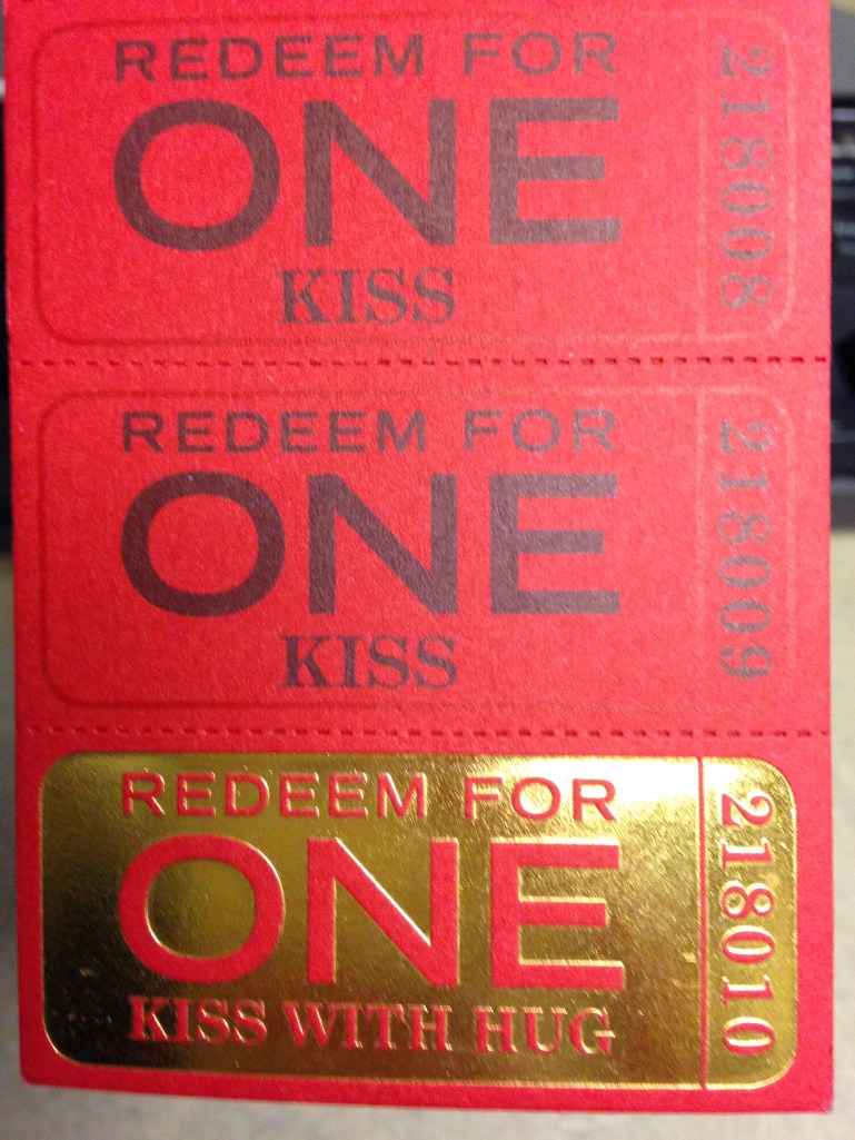 I don't have a movie ticket on hand, but you can imagine. Also, don't ask why these are on hand.