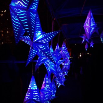 Blue glowing stars = unexplainable excitement.