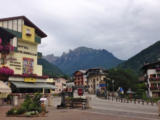 The town square, as it were. BEHOLD THE DOLOMITES