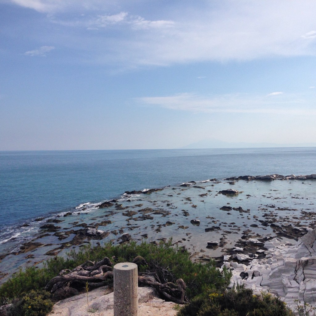 I swam around this. (The 